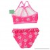 Lucky-fairy-Girl swimsuit Two Pieces Baby Girls Bathing Bikini Set Kids Cartoon Swimwear Rose B07QBFT2WK